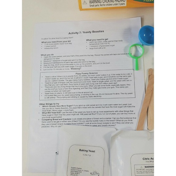 Scientific Explorer My First Fizzy Foamy Science Kit open box - Picture 3 of 10